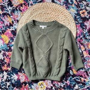 Grayson Collective Cable Knit Fishermans Sweater 18 Months